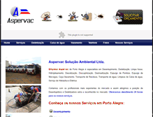 Tablet Screenshot of desentupidoraaspervac.com.br